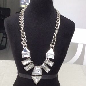 Woman’s Bold Necklace by Vince Camuto Color Sliver can dress up any outfit